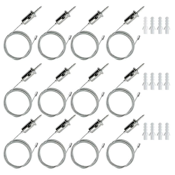 12 Pack - Fully Adjustable Suspension Ceiling Kit 1-3 Meters