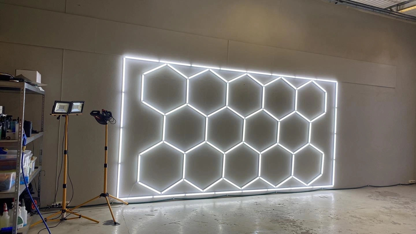 14 Grid Hexagon Lighting with Border
