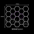 Hexagon Lighting 18 Grid