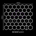 Large Hexagon Lighting 46 Grid