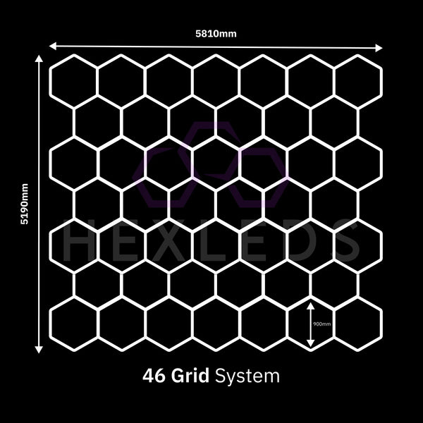 46 Grid Hexagon Lighting Kit