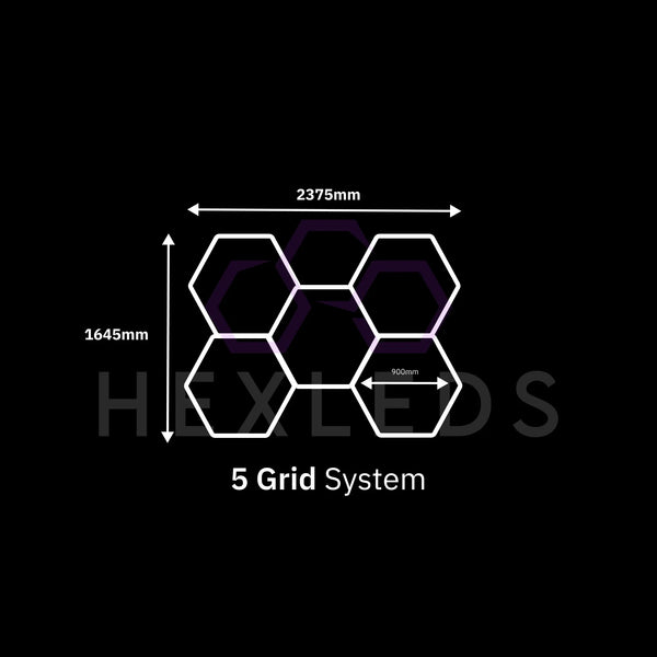 5 Grid Hexagon Lighting Kit