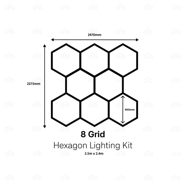 8 Grid Hexagon Lighting Kit