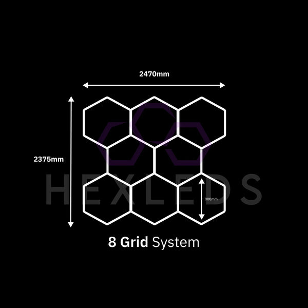 8 Grid Hexagon Lighting Kit