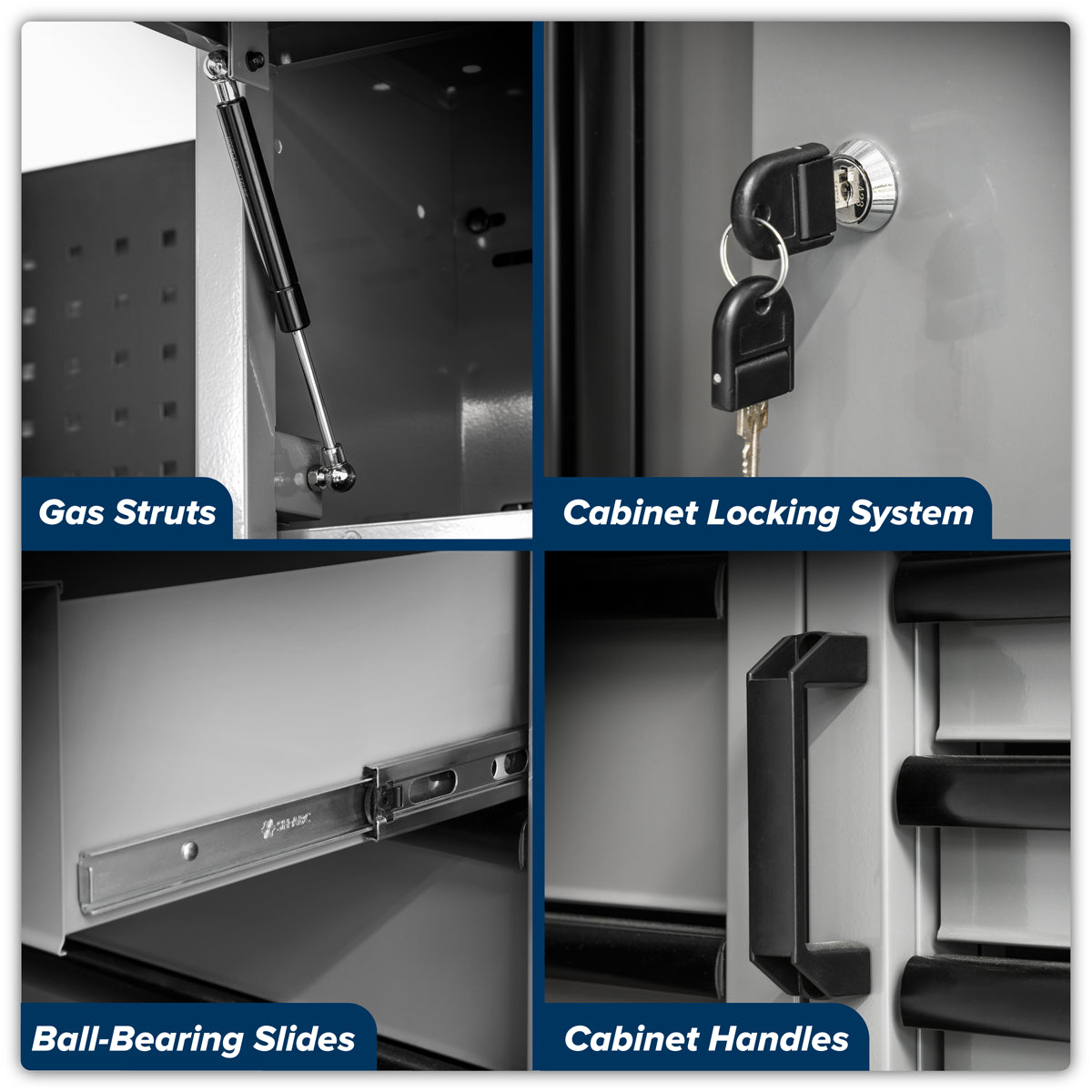 Sealey Superline Pro Black Edition Storage System with Stainless Worktop 2.04m