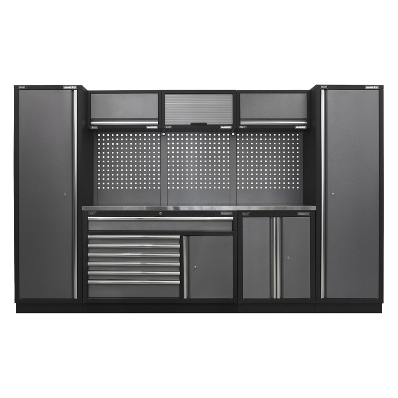 Sealey Superline Pro 3.24m Storage System with Stainless Steel Worktop