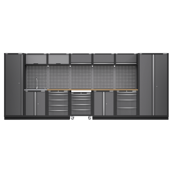 Sealey Superline Pro 4.9m Storage System - Garage Workstation - Storage Cabinet