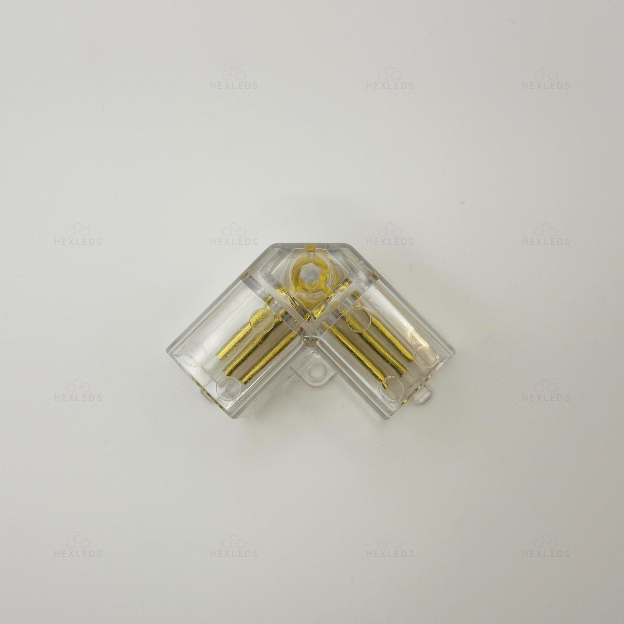 L -  Right Angle Connector 90 Degree - Hexagon Lighting Connector 3 PIN