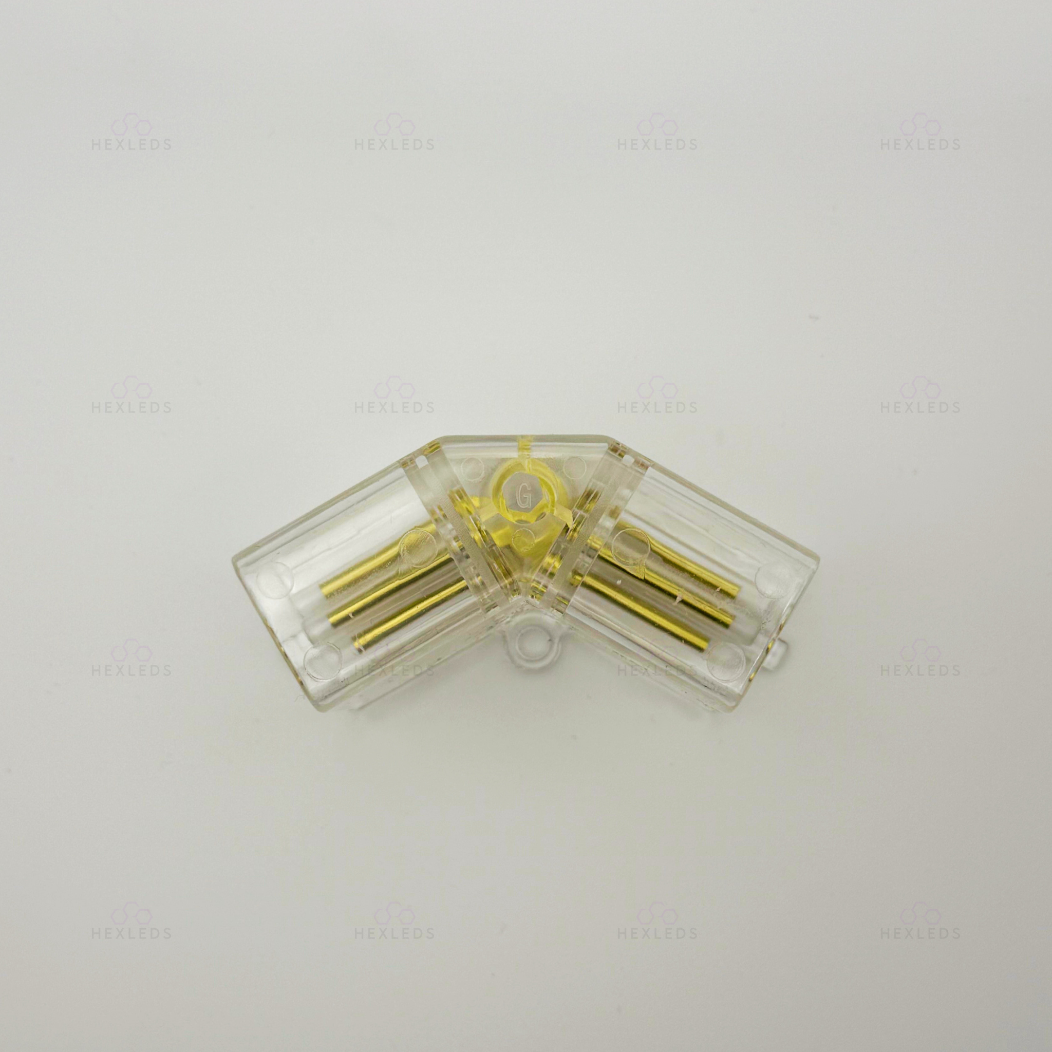 V - 2 Way Hexagon Lighting Connector 3 PIN