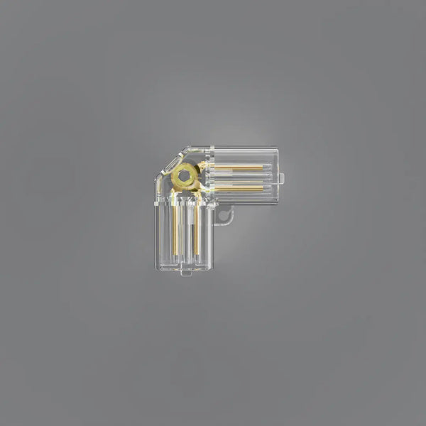 L -  Right Angle Connector 90 Degree - Hexagon Lighting Connector 2 PIN or 3 PIN