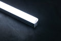LED light bar on a dark fabric background